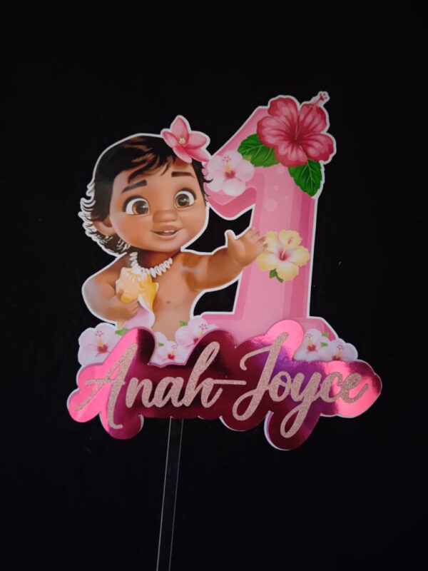 Toppers VAIANA 3D personnalisé