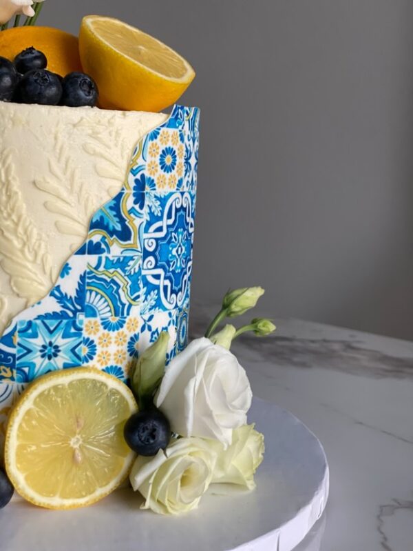 Contour de gâteau DOLCE VITA Alimentaire personnalisé – Image 3