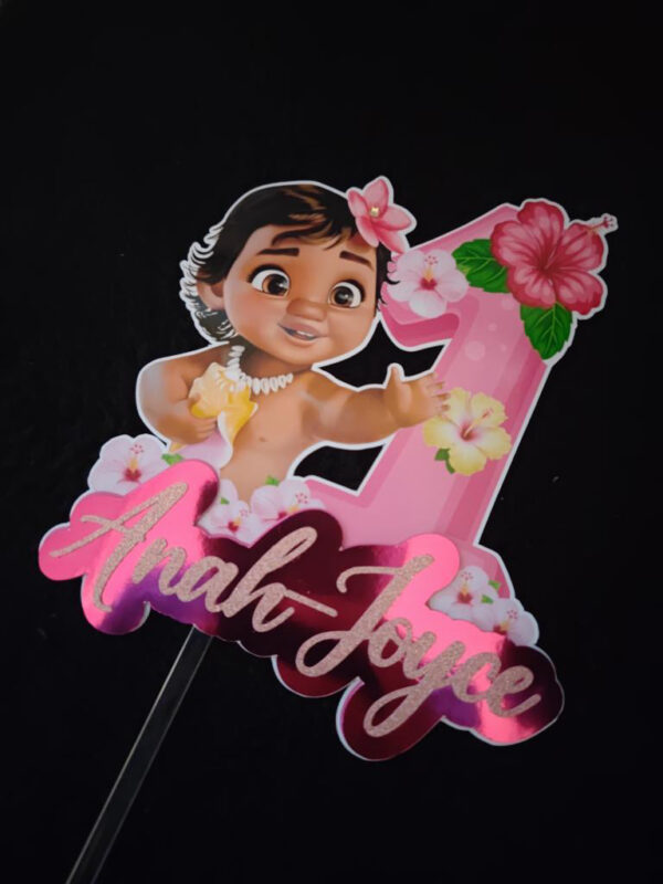 Toppers VAIANA 3D personnalisé – Image 2