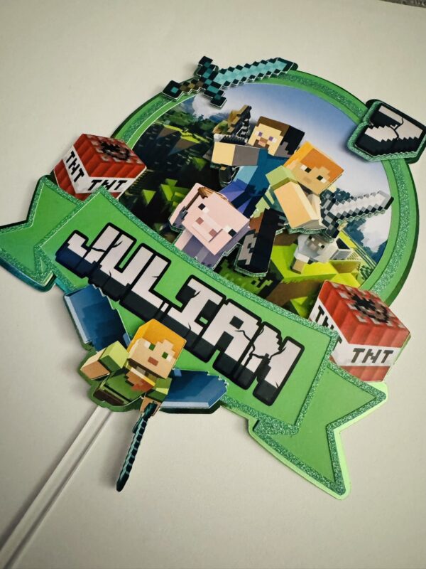 Toppers MINECRAFT 3D personnalisé – Image 5