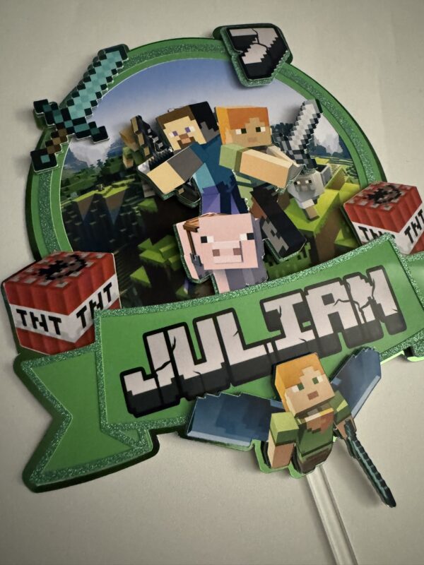 Toppers MINECRAFT 3D personnalisé – Image 4