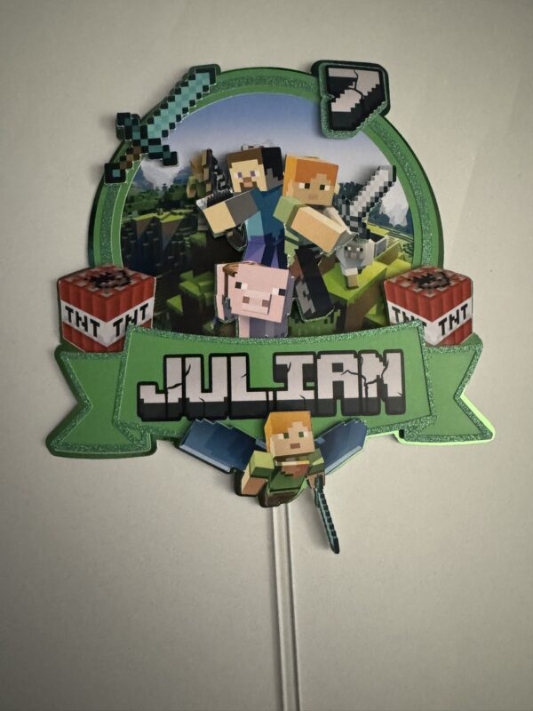 Toppers MINECRAFT 3D personnalisé – Image 3
