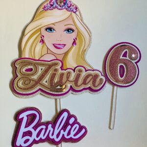Kit Toppers BARBIE personnalisé