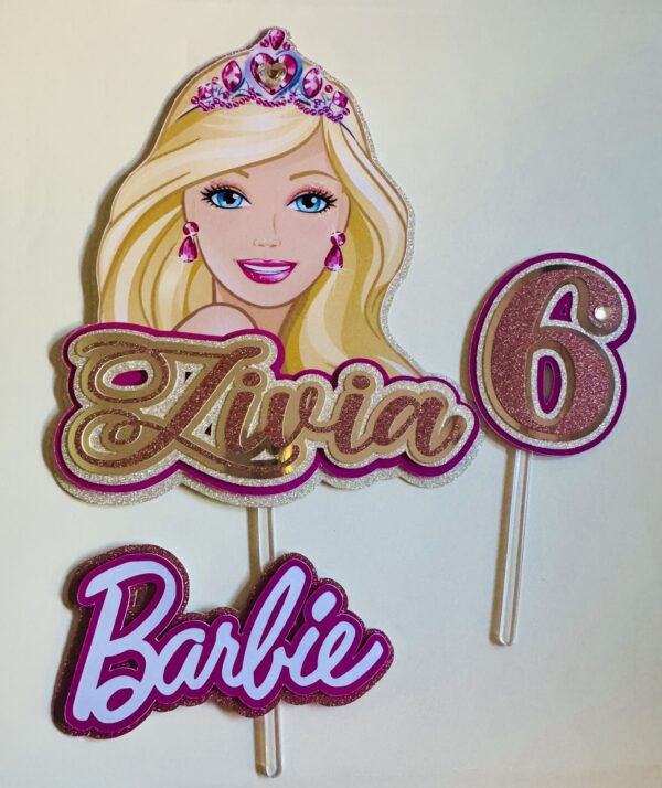 Kit Toppers BARBIE personnalisé