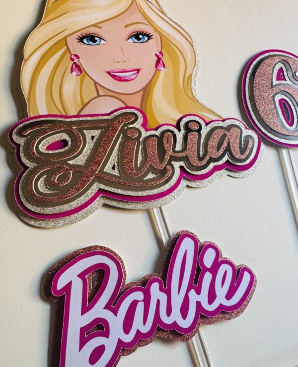Kit Toppers BARBIE personnalisé – Image 2