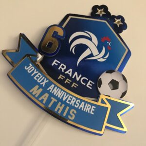 Toppers EQUIPE DE FRANCE 3D personnalisé