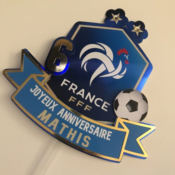 Toppers EQUIPE DE FRANCE 3D personnalisé – Image 2