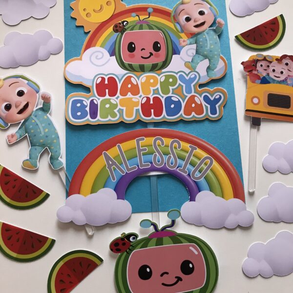 Kit Toppers COCO MELON personnalisé – Image 3