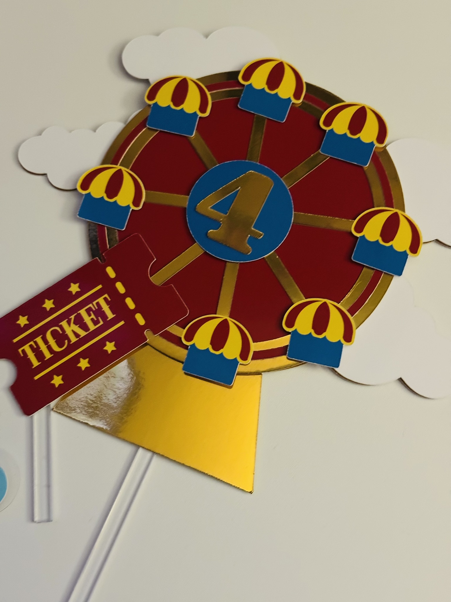 Kit Toppers CIRCUS GOLD personnalisé – Image 6