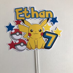 Toppers Pikachu Personnalisé