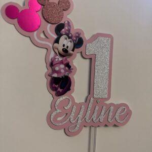 Toppers MINNIE 3D personnalisé